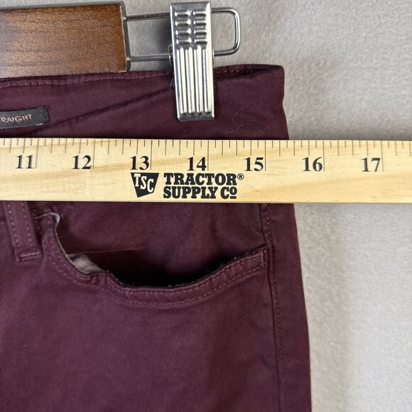 7 For All Mankind Jen 7 Jeans Women Size 8 Slim Straight Leg Mid Rise Plum Denim - Picture 6 of 13